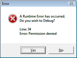 interet feuilleter runtime errors