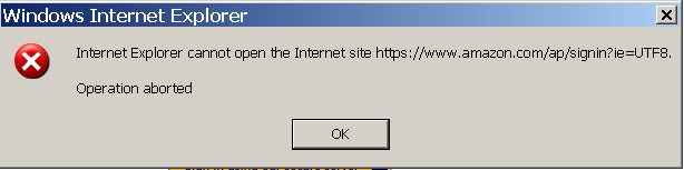 internet aborted error