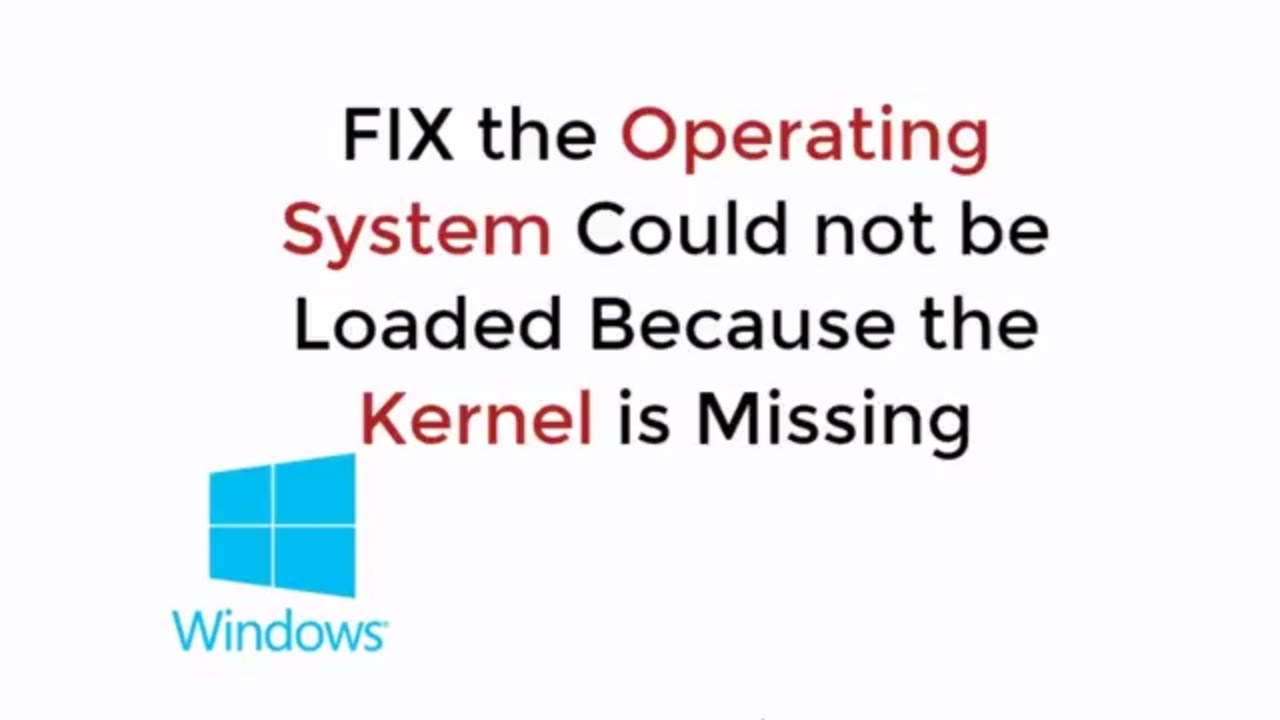 kernel is missing