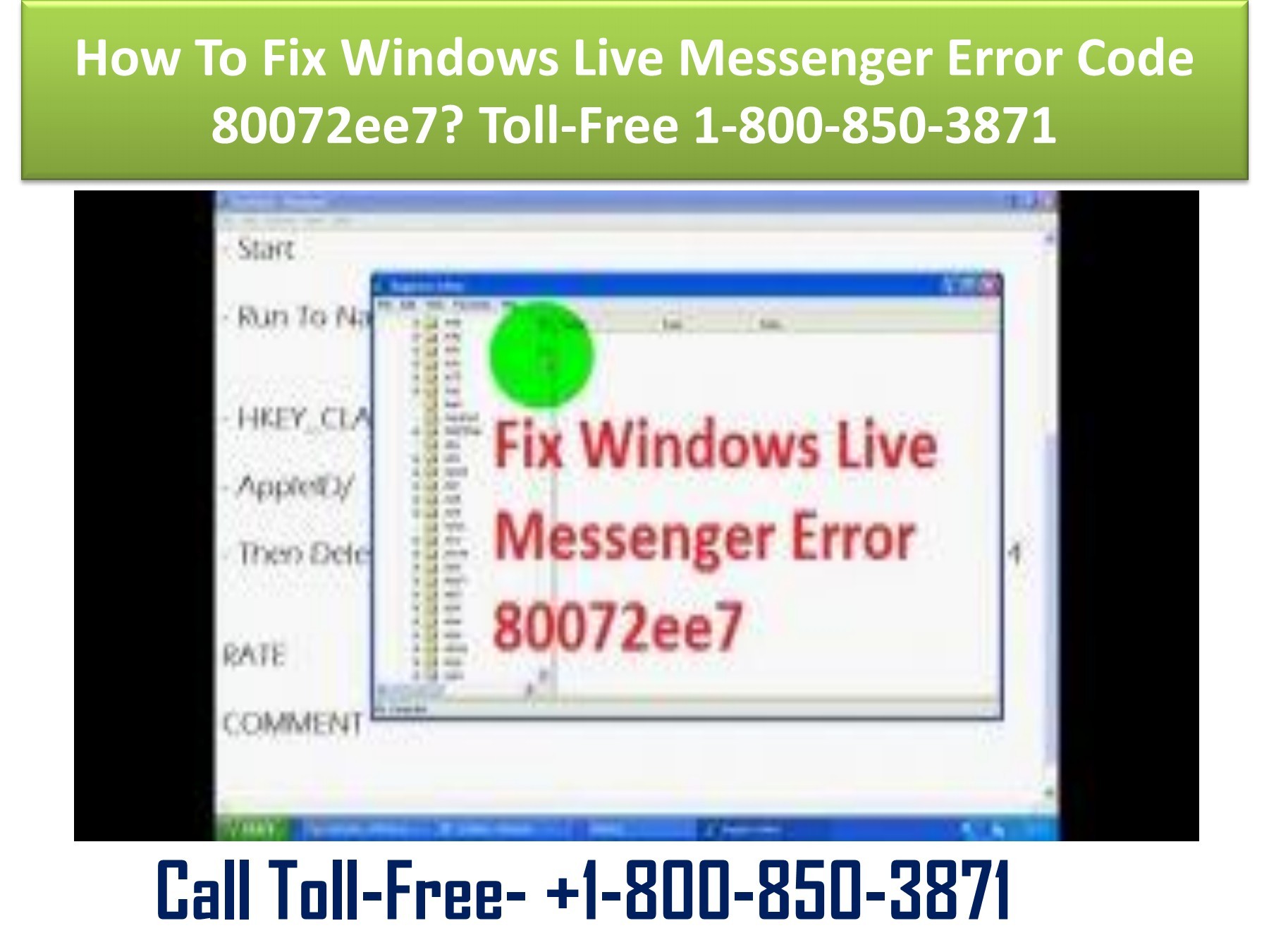 Live Messenger Oversight 80072ee7