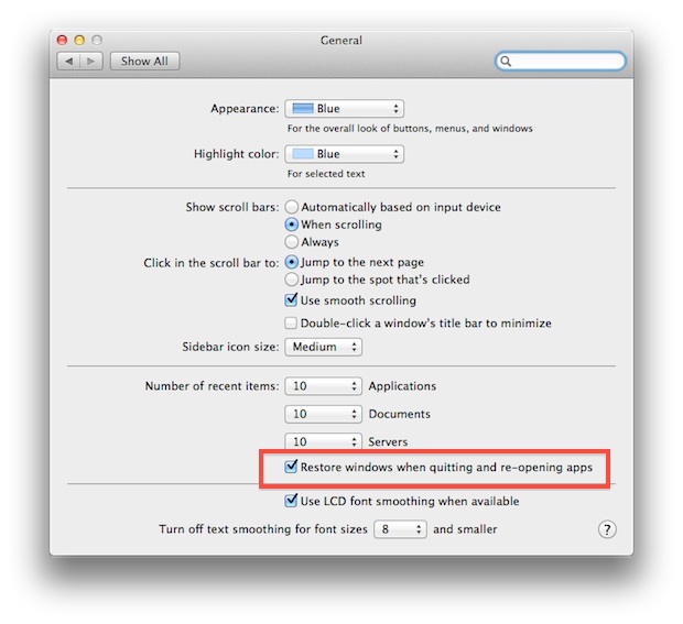 Mac Computer selbst x Löwe deaktivieren Wiederherstellungsfenster