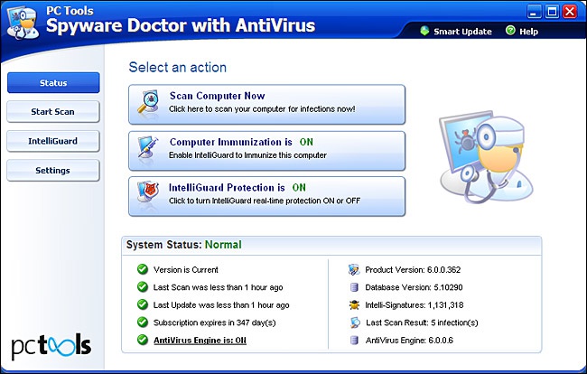 malware removal databases spyware doctor
