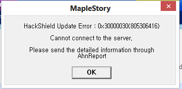 maplestory hackshield issues 11001