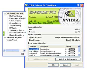 nvidia geforce routine windows xp service pack 3