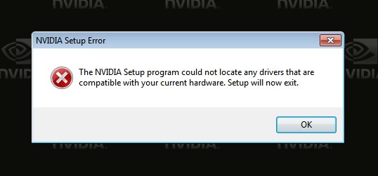 nvidia startup error windows 7