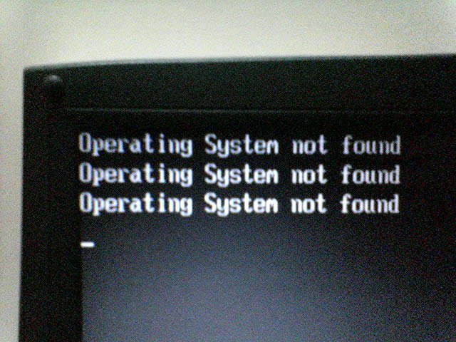 operating system not found windows 8 sony vaio solucion