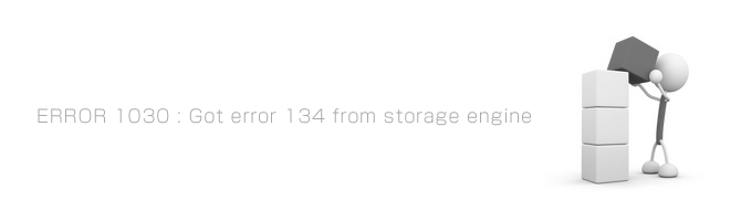 phpbb got error 134 from storage engine