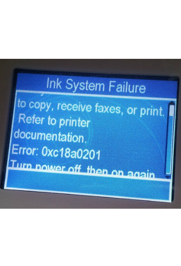 refer to printer documentation error