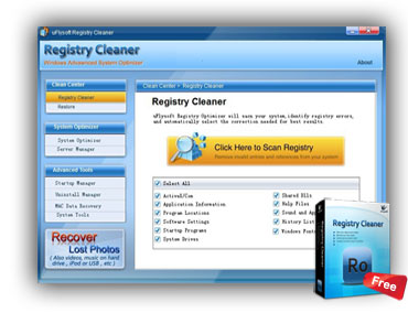 registry cleanup vista free
