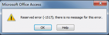 reserved error -1524