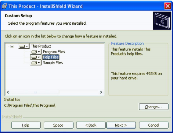 set arpinstalllocation installshield