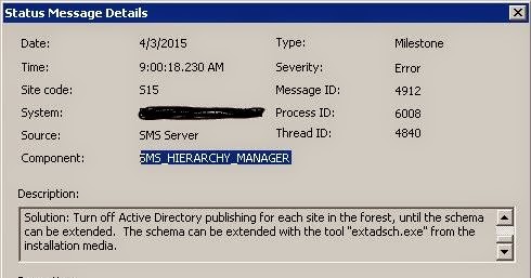 sms_hierarchy_manager error in judgement 4912