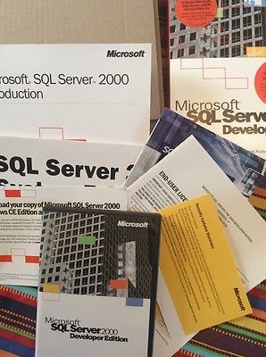 pack d'opérations sql server 2000 Developer Edition