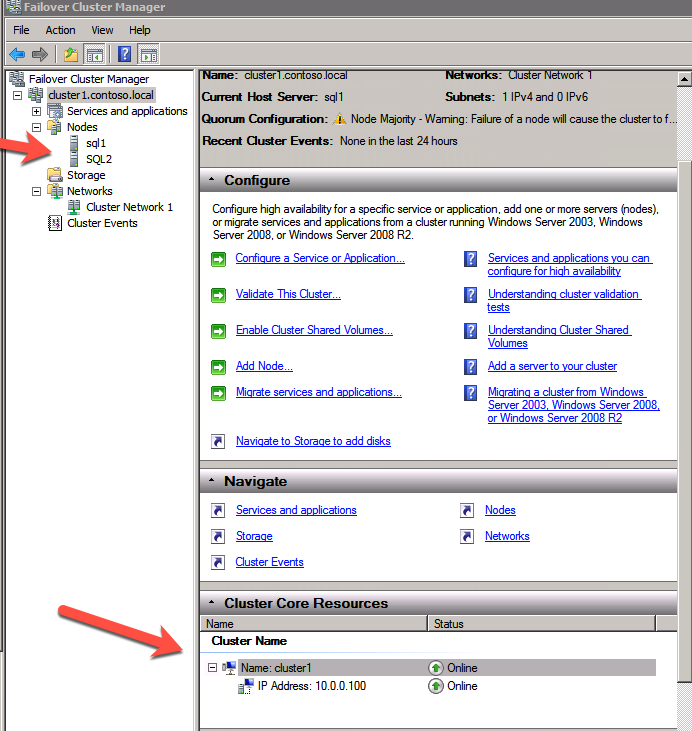 Schritt für Schritt Cluster-Konfiguration als Teil von Windows 2008 r2