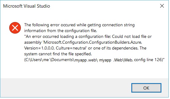 there was an error loading microsoft.web.services3 configuration section