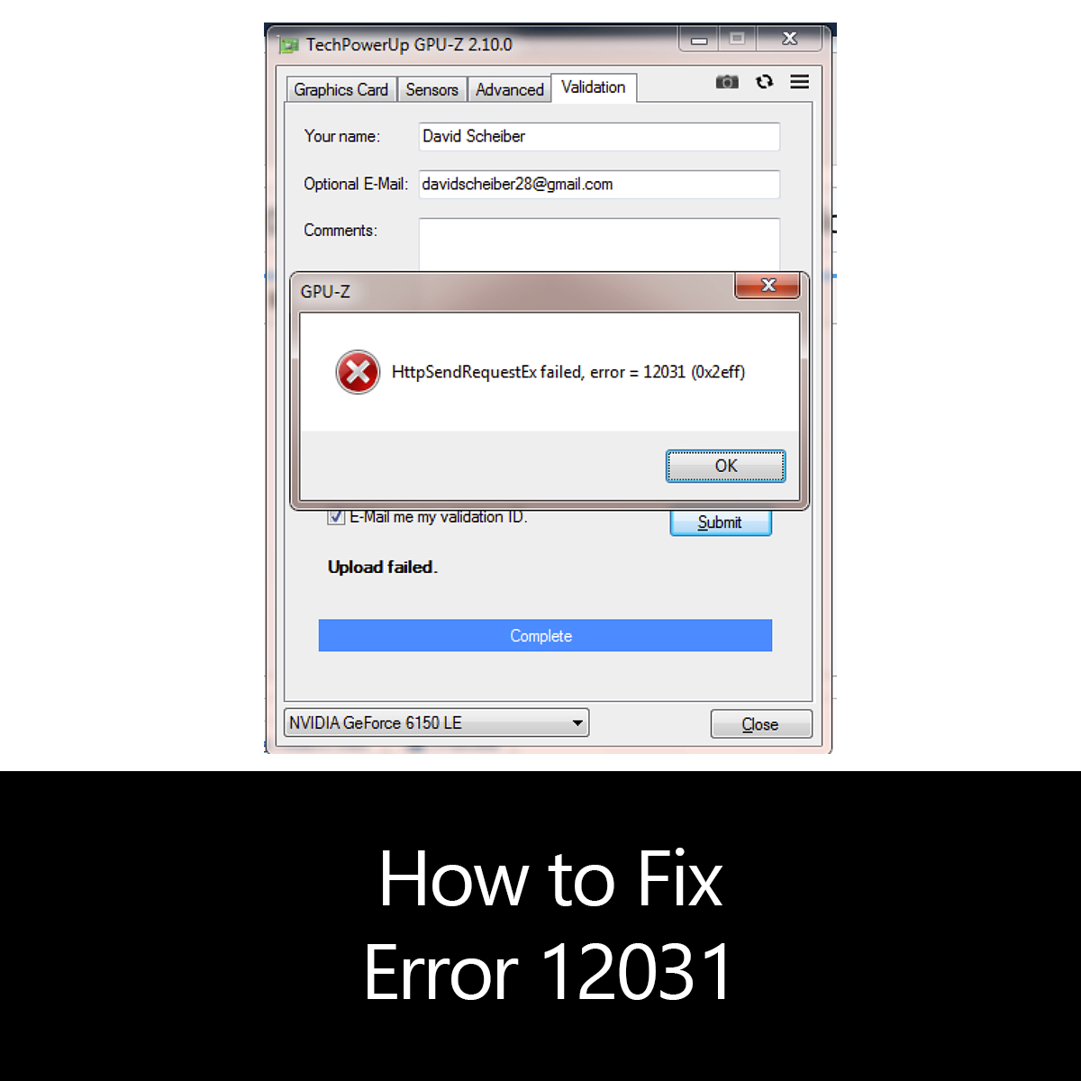 trillian error code 12031
