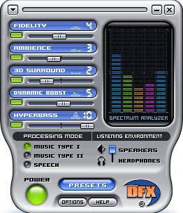 winamp dfx 8 vol