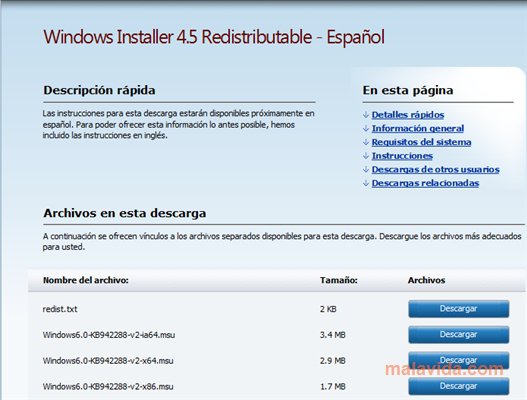 Windows installer 4.5 charge download for xp sp3