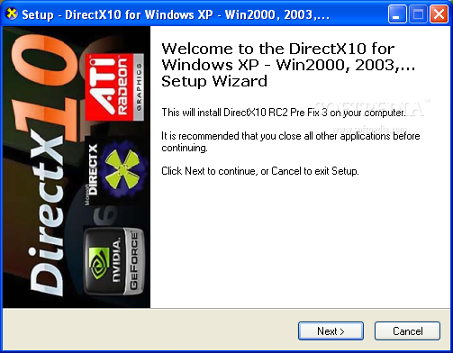 directx 8 windows xp