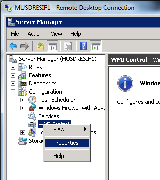 wmi access denied windows 2008
