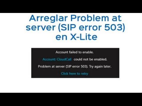 x lite registration error 503