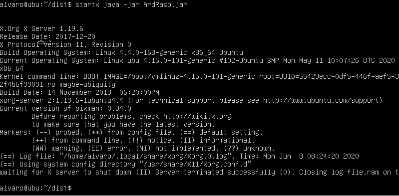 xinit błąd serwera WWW ubuntu 12.10