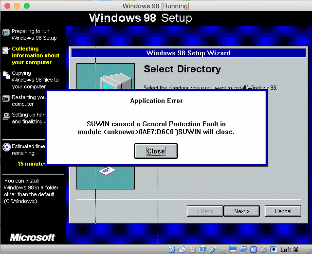 an installation support file could not be installed an installation support file could not be installed