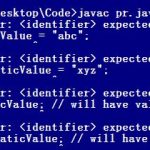 object-expected-java-error