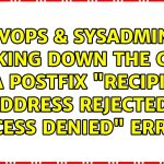 postfix-recipient-address-rejected-access-denied