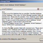 an-error-occurred-while-preparing-to-mount-database