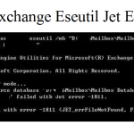 You Need To Get Rid Of The Problems With Eseutil / Mh Error 1811