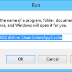 what-does-rundll32-dfshim-cleanonlineappcache-do