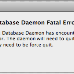 Risoluzione Dei Problemi Relativi Agli Errori Del Demone Del Database Entourage Di Mac