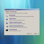 Загрузить компакт-диск восстановления Windows Vista для восстановления системы
