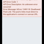 android-facebook-feed-dialog-error