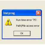 Proste Rozwiązanie Dla Runtime Error 75 Proste Narzędzie Do Programowania