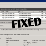 Wskazówki Dotyczące Rozwiązywania Problemów Identyfikator Zdarzenia 5586 Wystąpiło Nieobsłużone Pominięcie Programu SQL Server