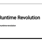 runtime-revolution-database