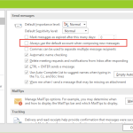 Как я могу исправить учетную запись электронной почты по умолчанию, установленную в Outlook 2010?