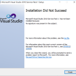 Tips Voor Het Oplossen Van Problemen Voor Het Downloaden Van Visual Studio 2010 SP1