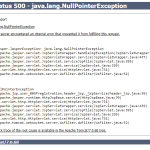 Resolución De Problemas Y Reparación Del Error Interno Del Servidor 500 Causado Por Java.lang.nullpointerexception