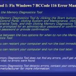 La Forma Más Confiable De Eliminar El Error De Computadora 116