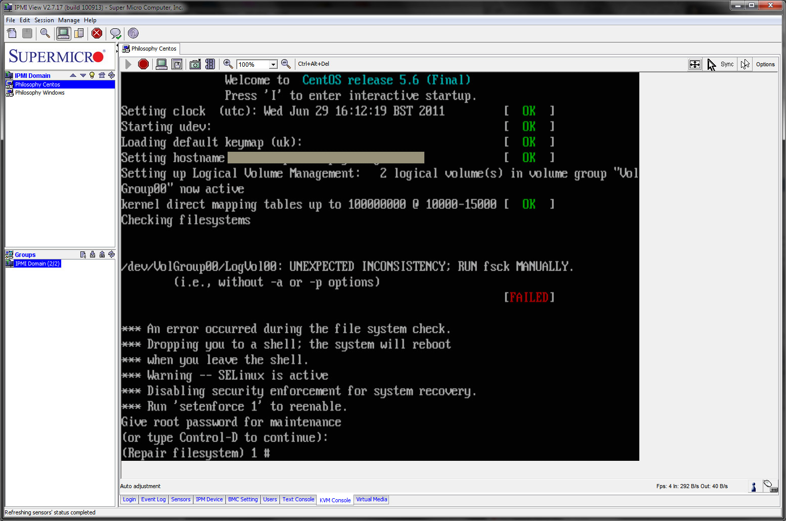 error-16-inconsistent-filesystem-structure-centos