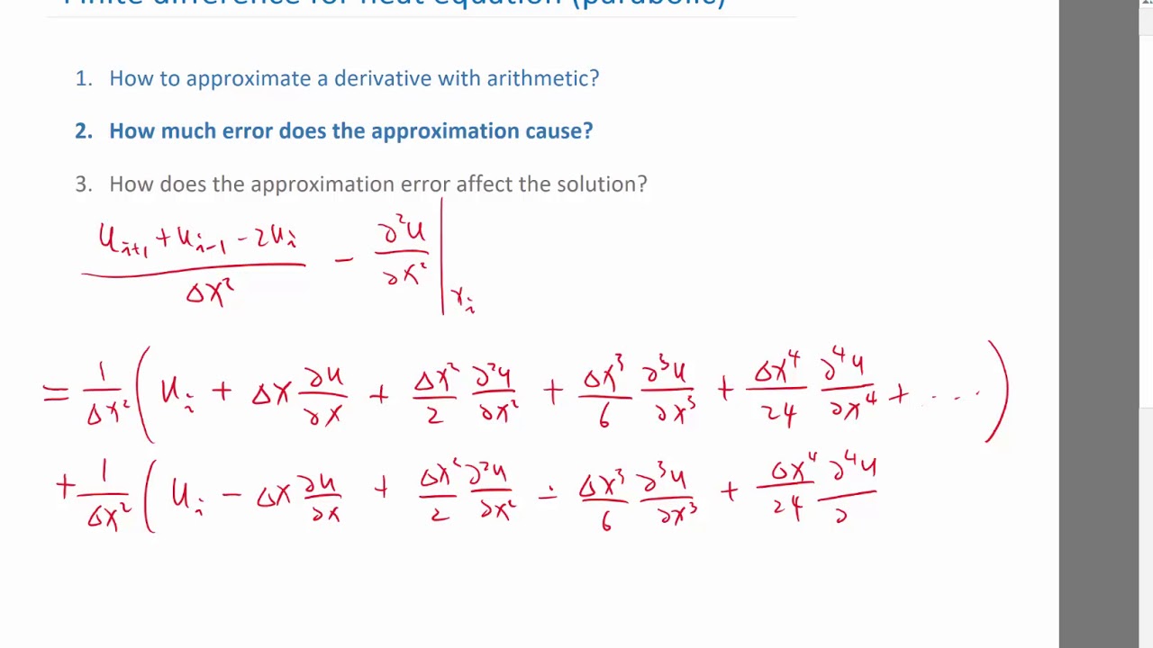 finite-difference-method-error-estimation