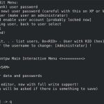 Regels Voor Herstel Van Linux-opstartschijf Om XP-wachtwoord Opnieuw In Te Stellen