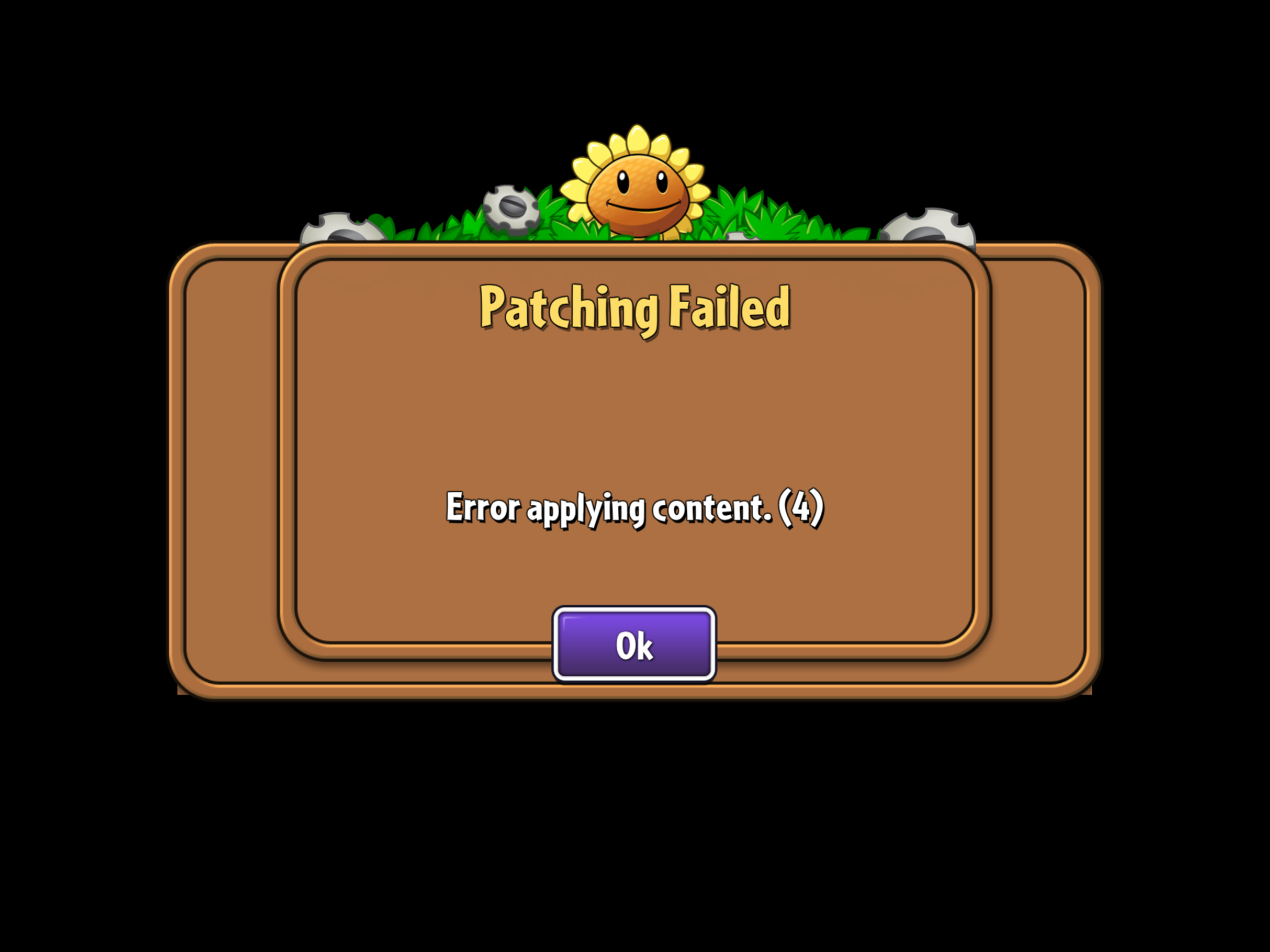 spore-error-applying-patch