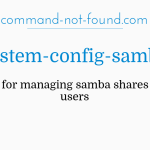 system-config-samba-not-found