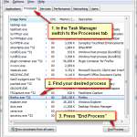 Bugfix Och Fix: Processen För Windows 7 Task Manager Kunde Inte Anses Vara Avslutad