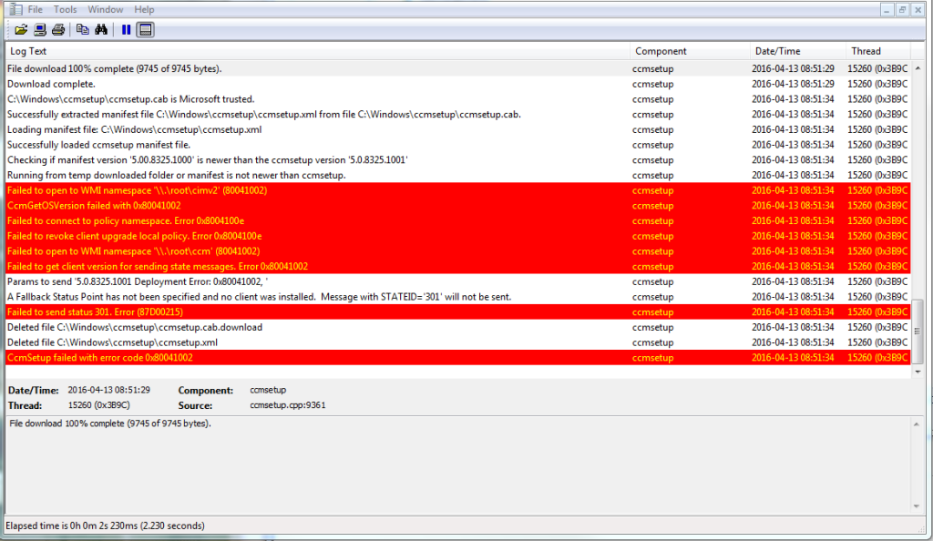 Wmi error code 1326 windows diary