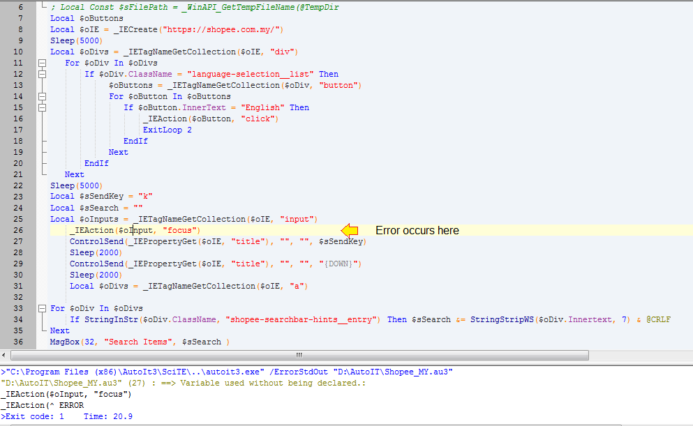 autoit-oie-error-handling